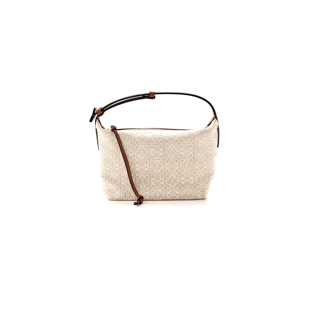 1-134.jpg LOEWE Jacquard Anagram Calfskin Small Cubi Bag(HIGH-END GRADE)