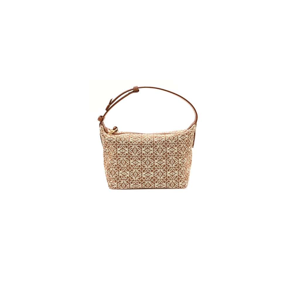 1-138.jpg LOEWE Jacquard Anagram Calfskin Small Cubi Bag(HIGH-END GRADE)
