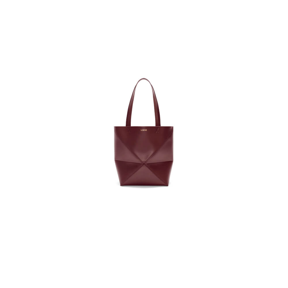 1-69.jpg LOEWE Medium Puzzle Fold tote in shiny calfskin(HIGH-END GRADE)