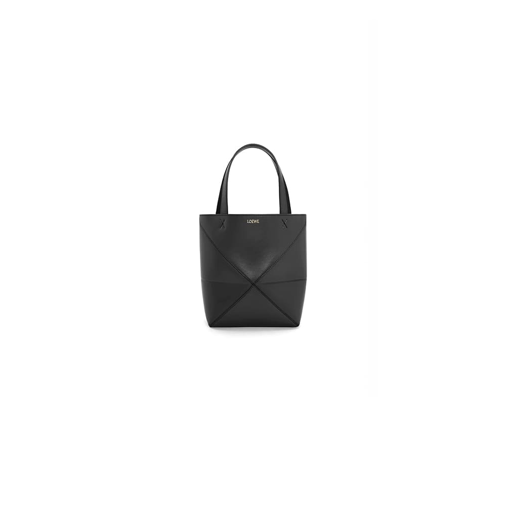 1-71.jpg LOEWE Mini Puzzle Fold tote in shiny calfskin(HIGH-END GRADE)