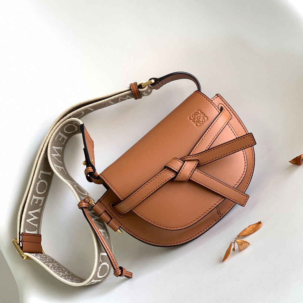 2-381-1.jpg Mini Gate Dual bag in soft calfskin and jacquard(HIGH-END Grade)