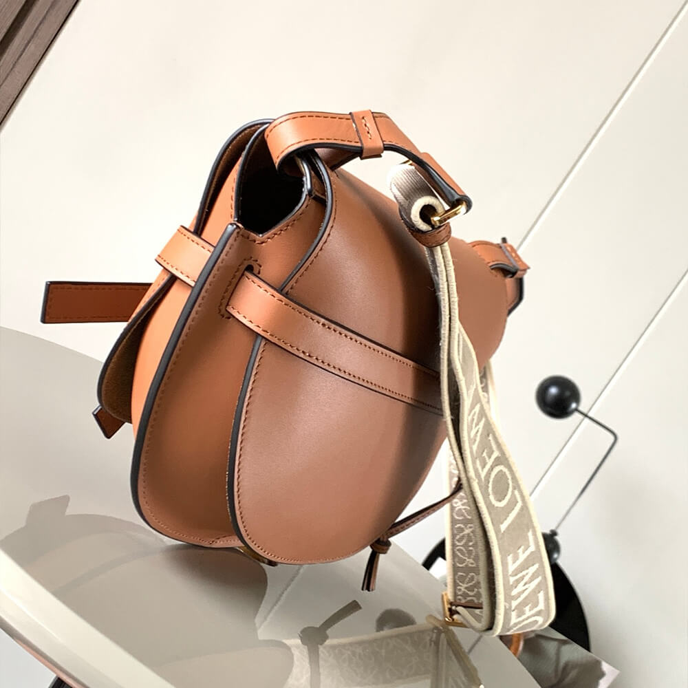 3-168.jpg Loewe Small Gate bag in soft calfskin and jacquard
