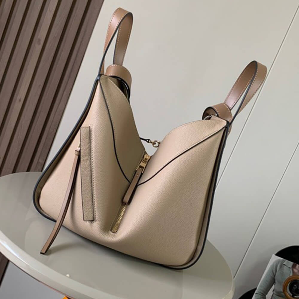 3-25.jpg LOEWE Small Hammock bag in soft grained calfskin