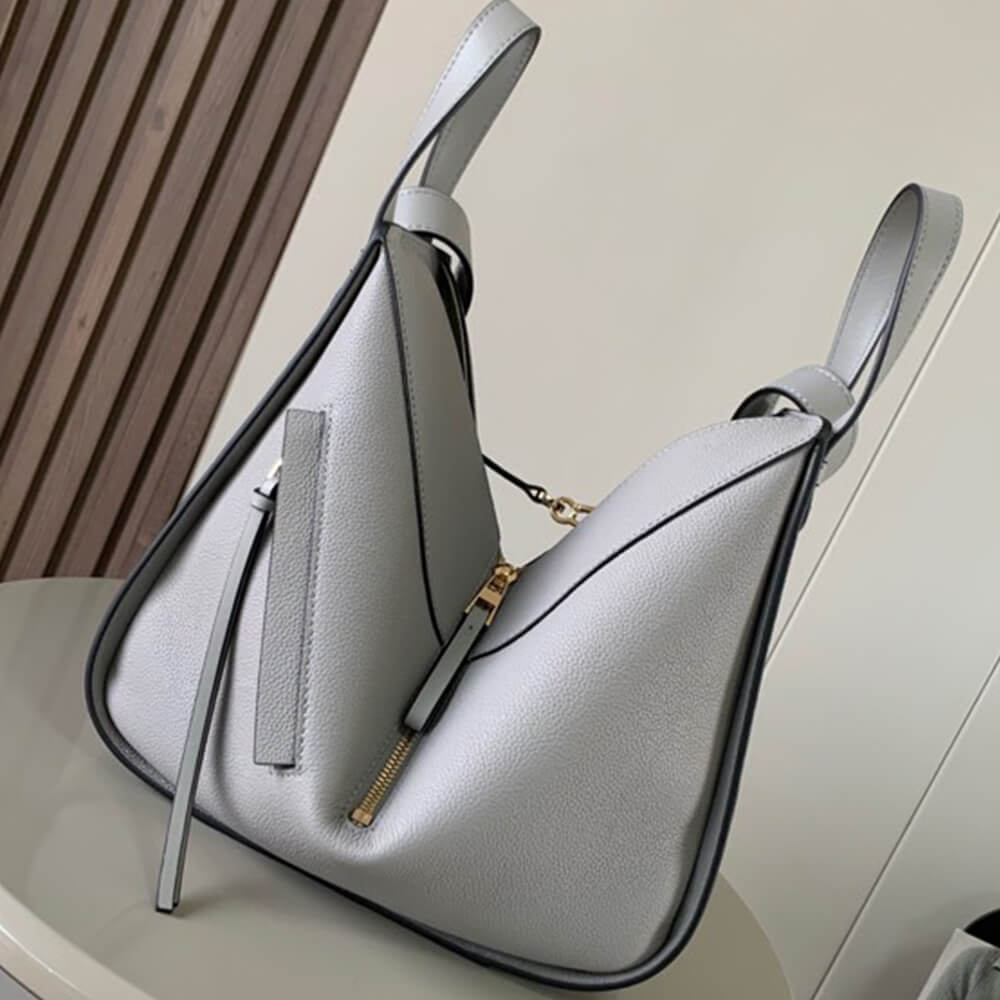 3-26.jpg LOEWE Small Hammock bag in soft grained calfskin