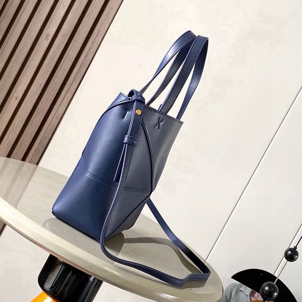 3-74.jpg LOEWE Mini Puzzle Fold tote in shiny calfskin(HIGH-END GRADE)