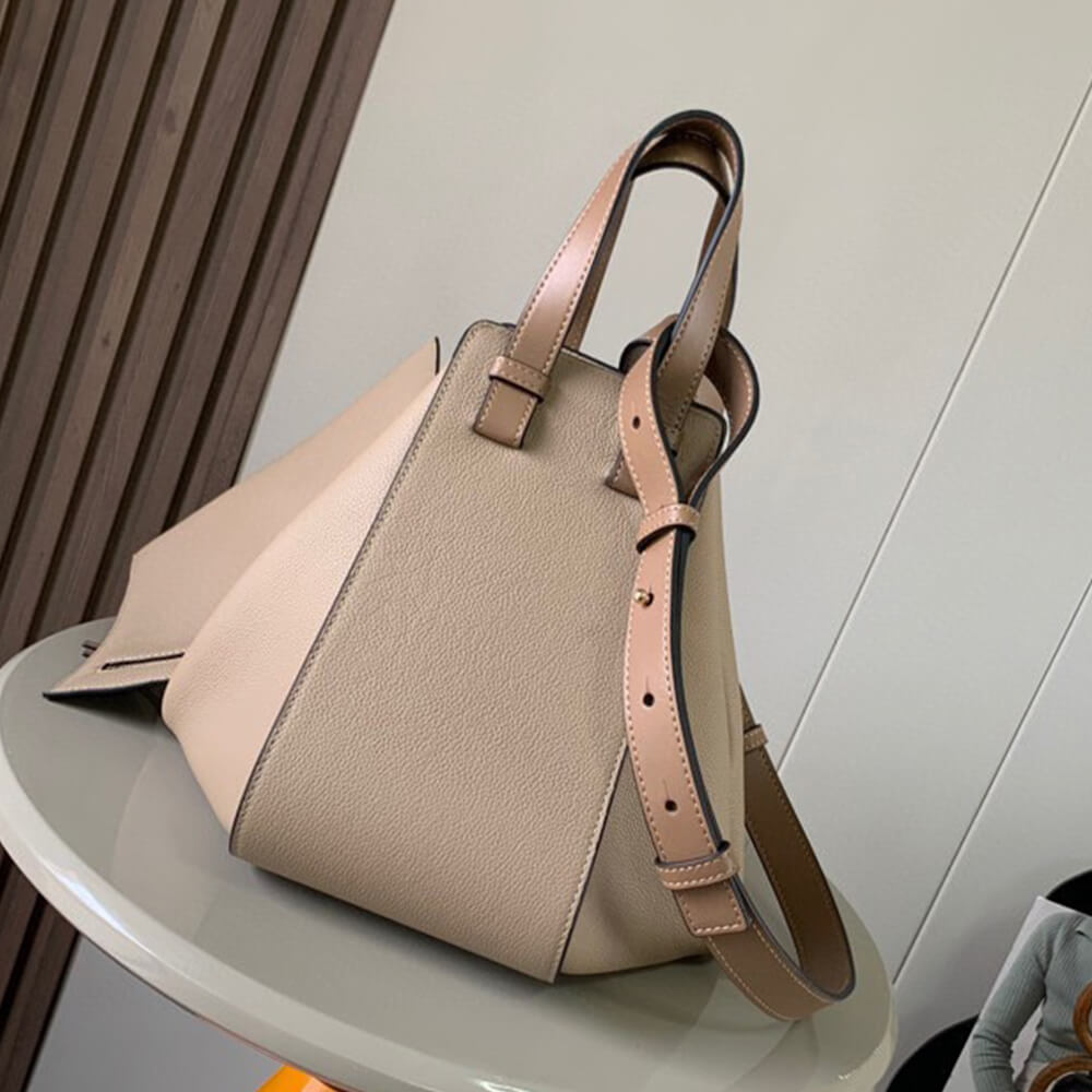 4-25.jpg LOEWE Small Hammock bag in soft grained calfskin