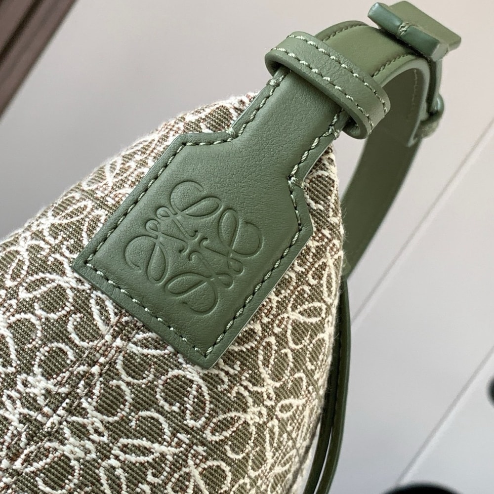 6-136.jpg LOEWE Jacquard Anagram Calfskin Small Cubi Bag(HIGH-END GRADE)