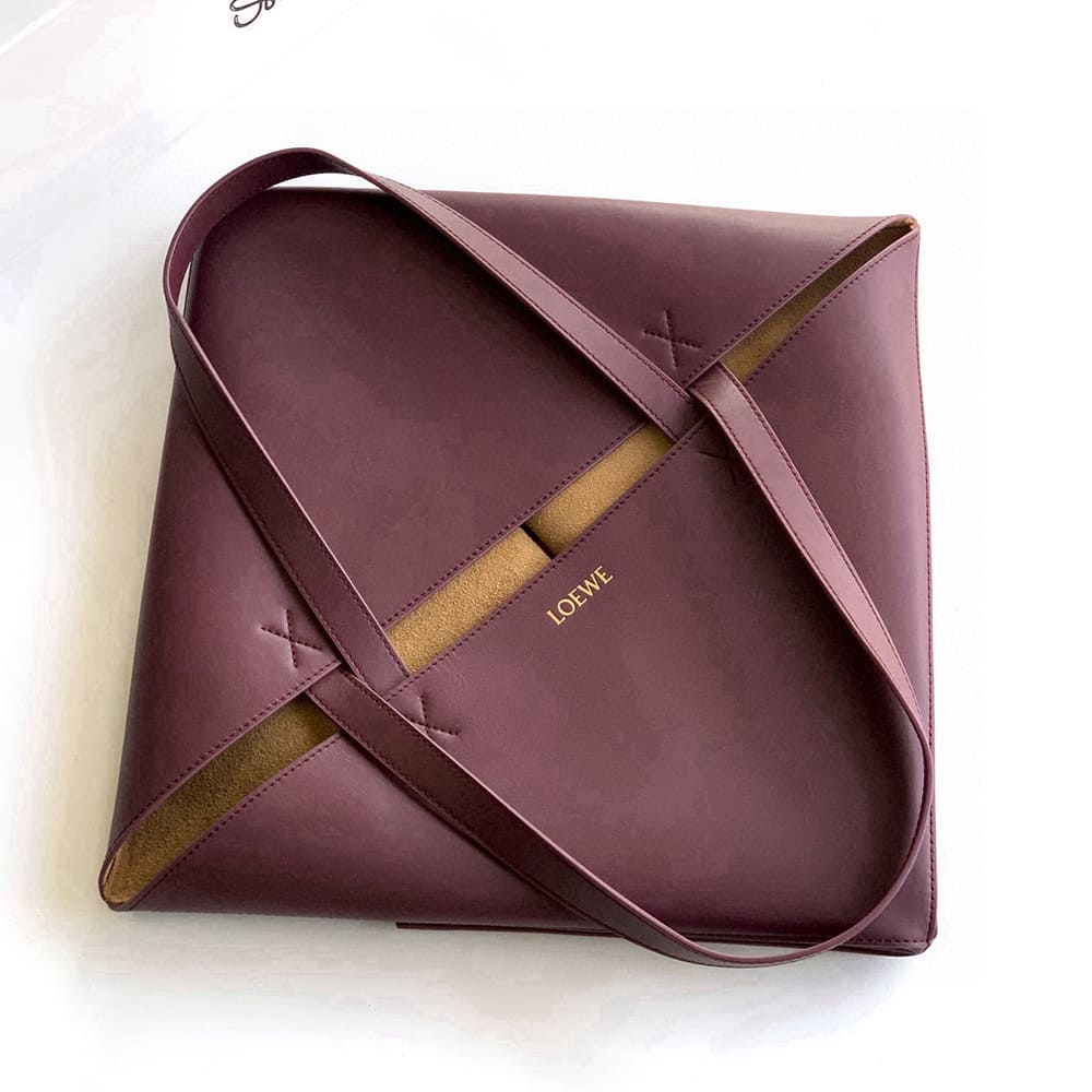 6-64.jpg LOEWE XL Puzzle Fold tote in shiny calfskin(HIGH-END GRADE)