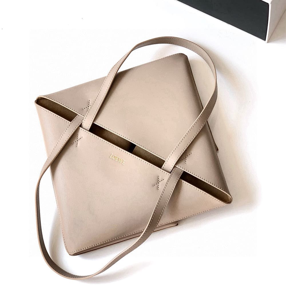 6-65.jpg LOEWE Medium Puzzle Fold tote in shiny calfskin(HIGH-END GRADE)