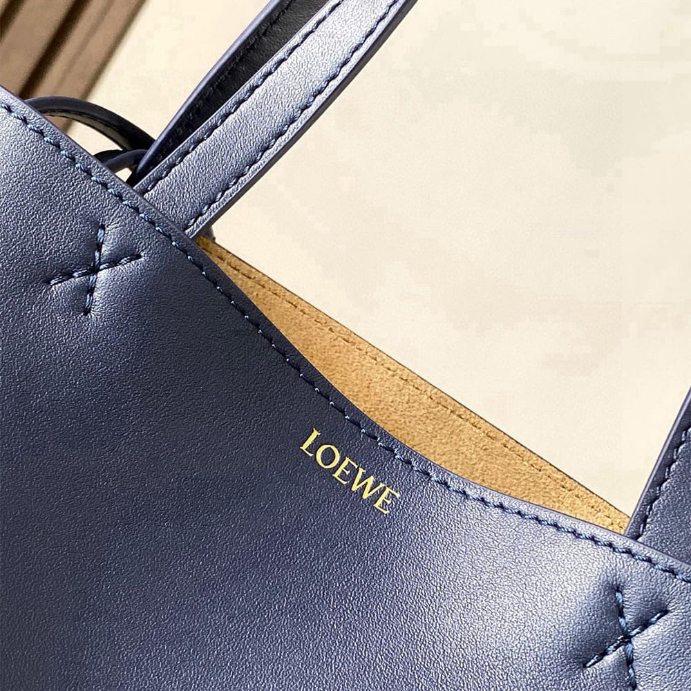 7-74.jpg LOEWE Mini Puzzle Fold tote in shiny calfskin(HIGH-END GRADE)