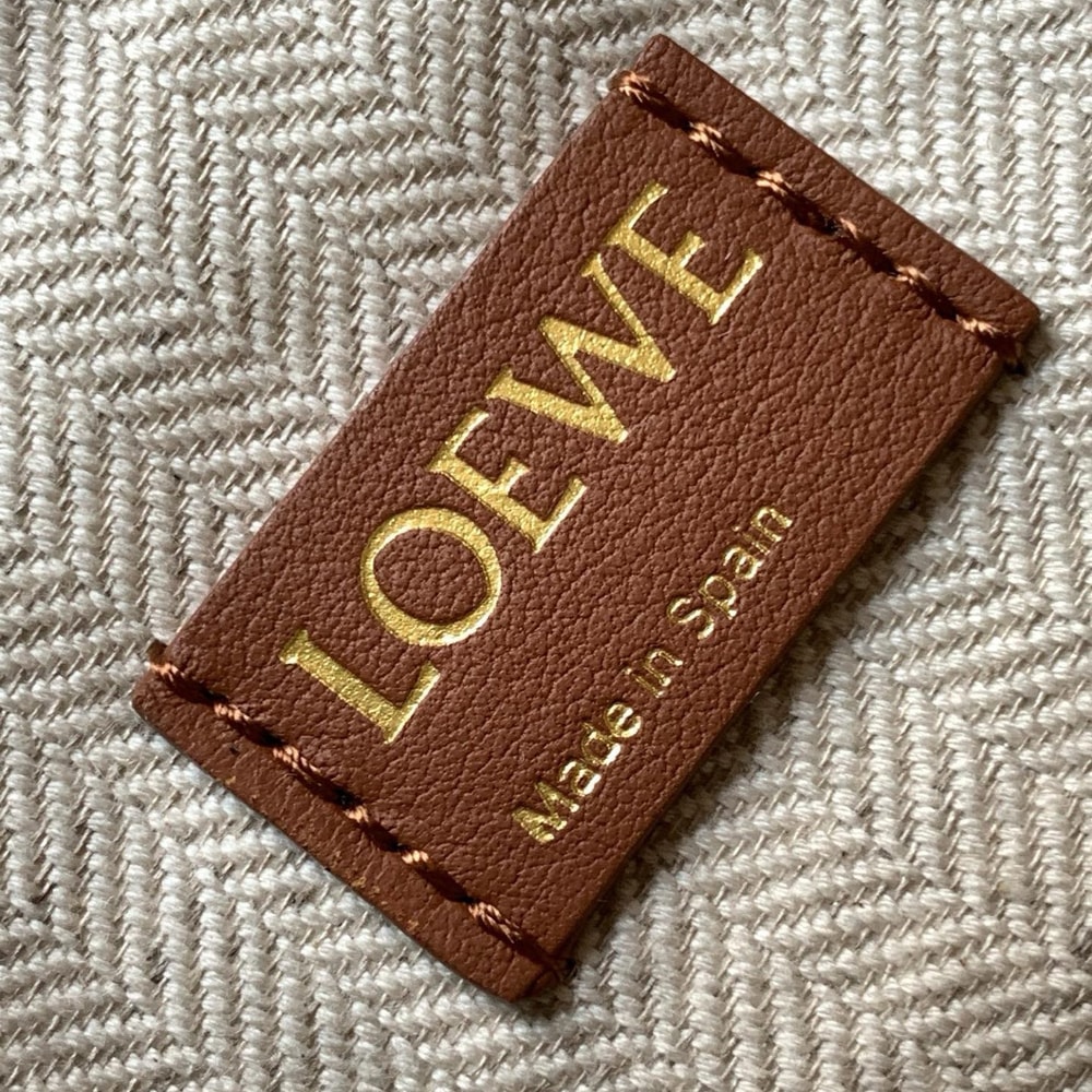 8-108.jpg LOEWE Jacquard Anagram Calfskin Small Cubi Bag(HIGH-END GRADE)