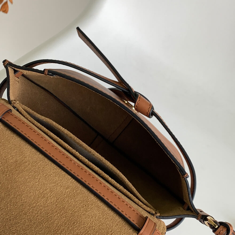8-298.jpg Mini Gate Dual bag in soft calfskin and jacquard(HIGH-END Grade)