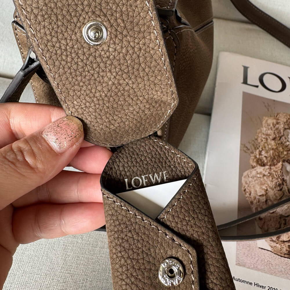 8-667.jpg LOEWE Puzzle small textured-nubuck shoulder bag(TAX-FREE GRADE)